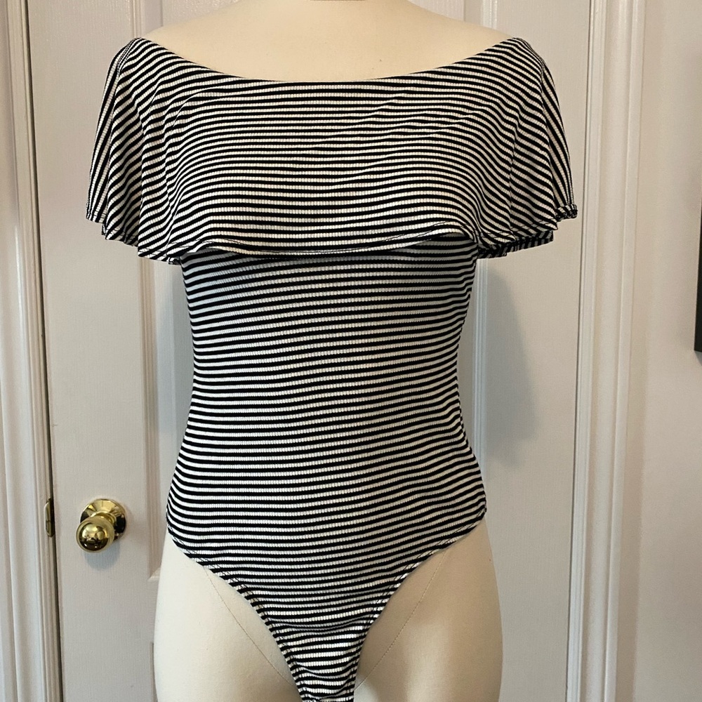 Design Lab striped body suit